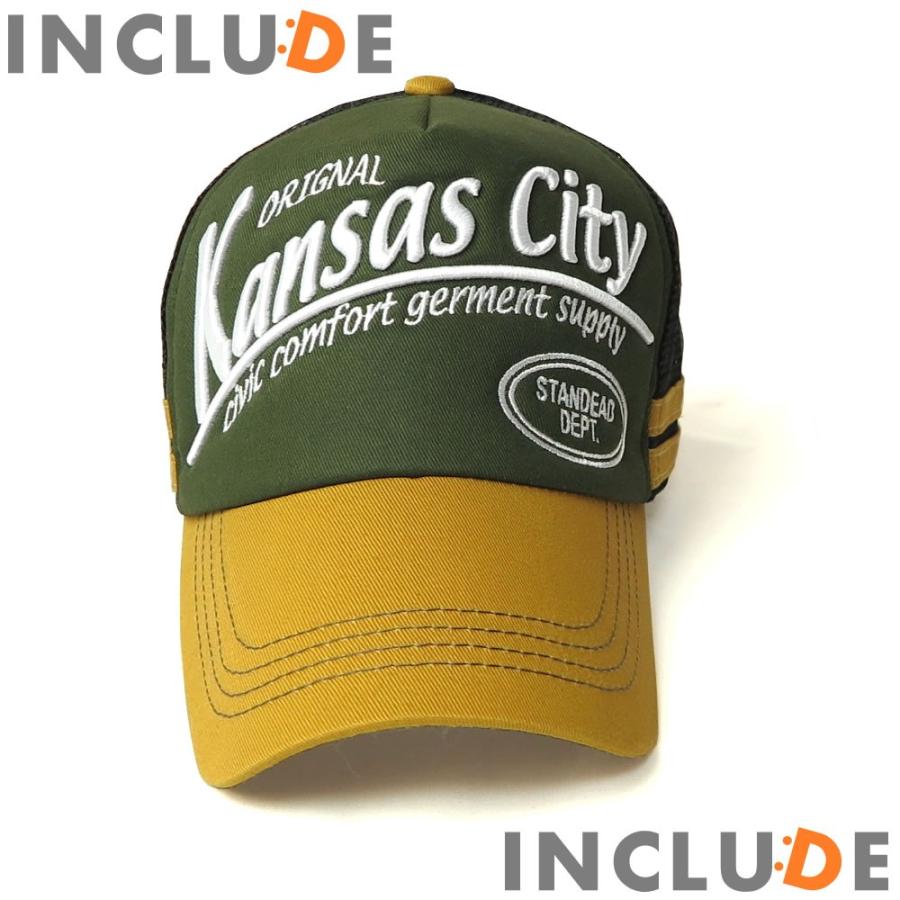 刺繍 メッシュキャップ 英字ロゴ ベースボールキャップ 熱盛　アツモリ刺繍 |  | 07