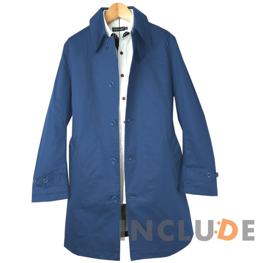 超撥水加工 ステンカラーコート スプリングコート ハーフコート メンズ ブルー ベージュ 新卒 新社会人 |  | 01