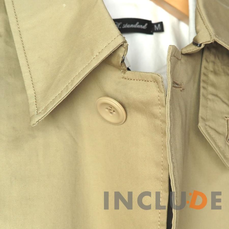超撥水加工 ステンカラーコート スプリングコート ハーフコート メンズ ブルー ベージュ 新卒 新社会人 |  | 08