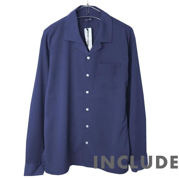長袖シャツ 開襟シャツ 無地 オープンカラー 春秋服 ワイドシルエット ワイドシャツ メンズ |  | 10