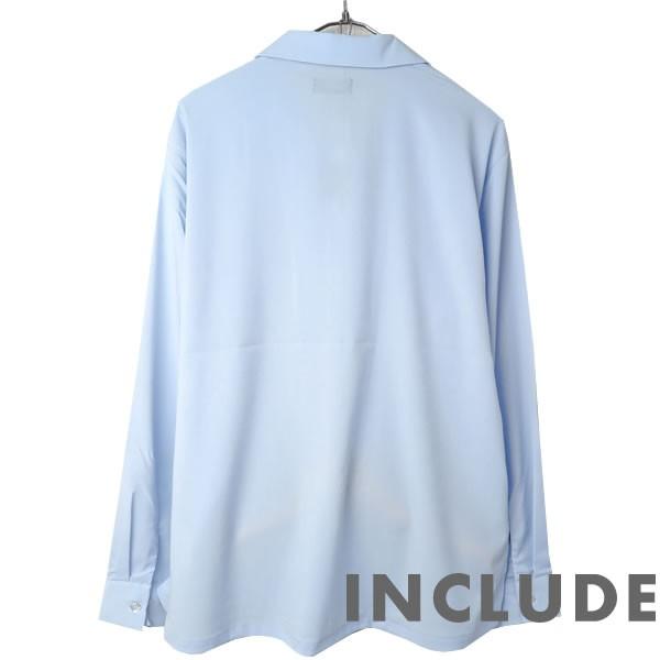 長袖シャツ 開襟シャツ 無地 オープンカラー 春秋服 ワイドシルエット ワイドシャツ メンズ |  | 13