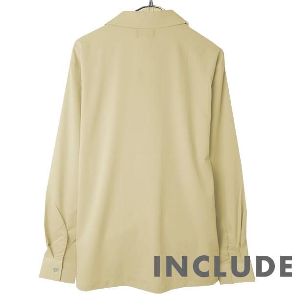 長袖シャツ 開襟シャツ 無地 オープンカラー 春秋服 ワイドシルエット ワイドシャツ メンズ |  | 09