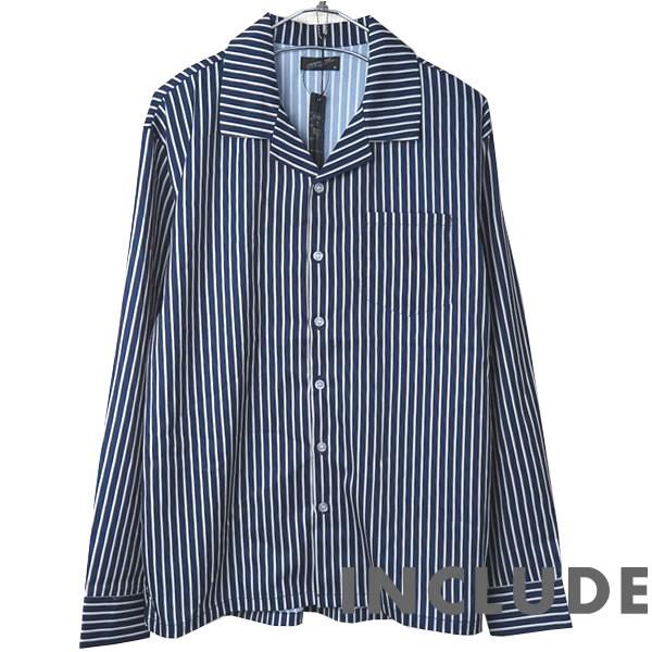 長袖シャツ 開襟シャツ ストライプ マルチストライプ オープンカラー 春秋服 ワイドシルエット ワイドシャツ メンズ |  | 08