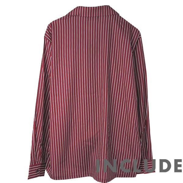 長袖シャツ 開襟シャツ ストライプ マルチストライプ オープンカラー 春秋服 ワイドシルエット ワイドシャツ メンズ |  | 11