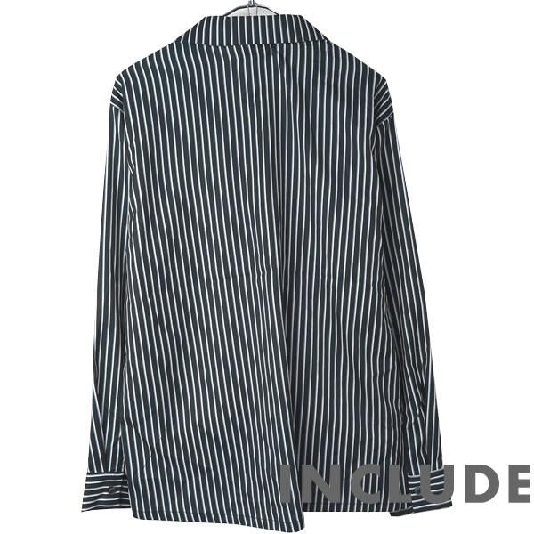 長袖シャツ 開襟シャツ ストライプ マルチストライプ オープンカラー 春秋服 ワイドシルエット ワイドシャツ メンズ |  | 13