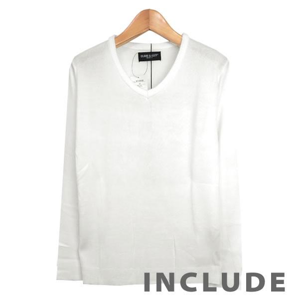 6カラー 定番 カシミアタッチ リブ Vネック ニット セーター メンズ 伸縮 白 黒 チャコール ネイビー オフホワイト ワイ |  | 07