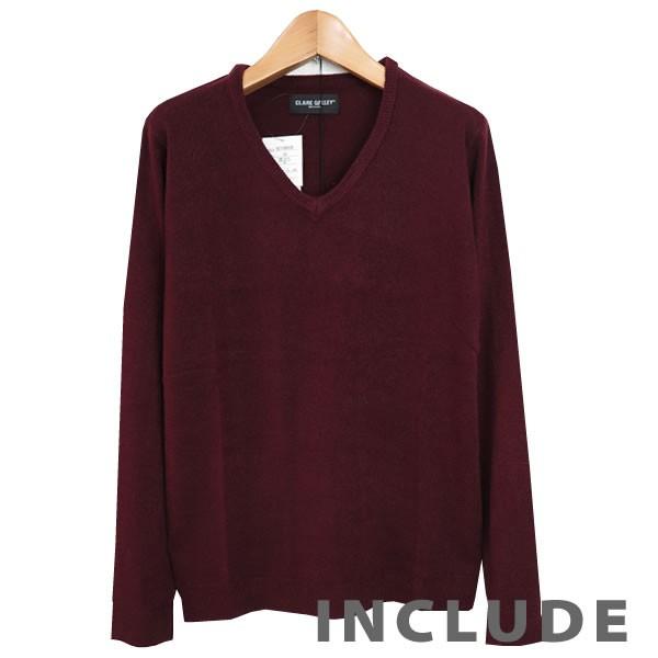 6カラー 定番 カシミアタッチ リブ Vネック ニット セーター メンズ 伸縮 白 黒 チャコール ネイビー オフホワイト ワイ |  | 11