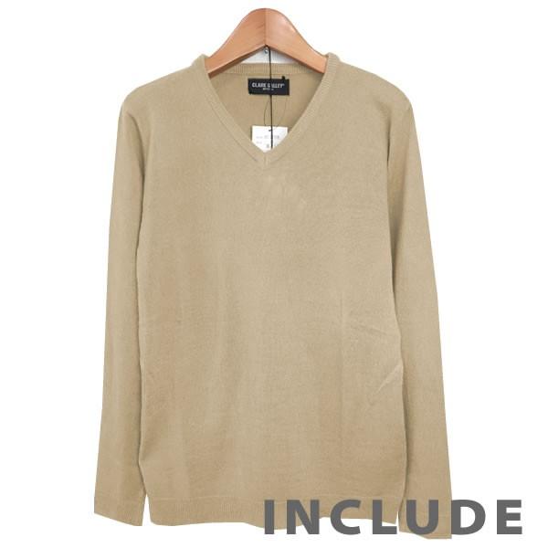 6カラー 定番 カシミアタッチ リブ Vネック ニット セーター メンズ 伸縮 白 黒 チャコール ネイビー オフホワイト ワイ |  | 12