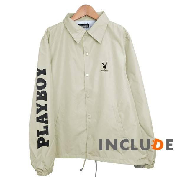 コーチジャケット PLAYBOY ワンポイントバニー 袖ロゴ スケボー プレイボーイ 長袖 無地 コーチ ジャケット アクティブ |  | 13