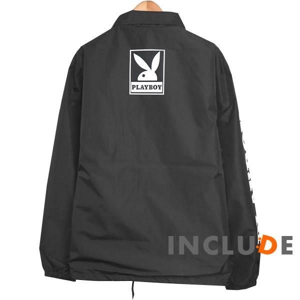 コーチジャケット PLAYBOY ワンポイントバニー 袖ロゴ スケボー プレイボーイ 長袖 無地 コーチ ジャケット アクティブ |  | 06