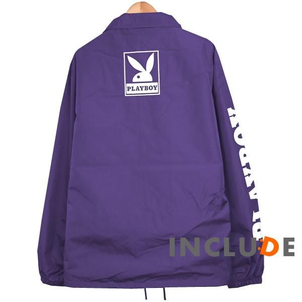 コーチジャケット PLAYBOY ワンポイントバニー 袖ロゴ スケボー プレイボーイ 長袖 無地 コーチ ジャケット アクティブ |  | 09