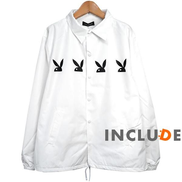 コーチジャケット PLAYBOY パネルバニー 写真 ガール ビキニ フォト プレイボーイ 長袖 無地 コーチ ジャケット アク |  | 04