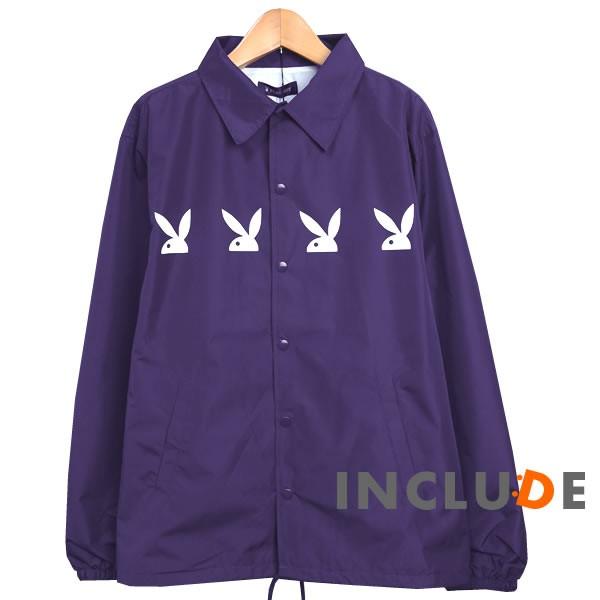 コーチジャケット PLAYBOY パネルバニー 写真 ガール ビキニ フォト プレイボーイ 長袖 無地 コーチ ジャケット アク |  | 11