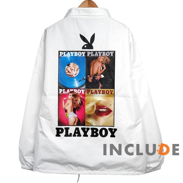 コーチジャケット PLAYBOY マガジンフォト レコード ガール バニー プレイボーイ 長袖 無地 コーチ ジャケット アクテ |  | 05
