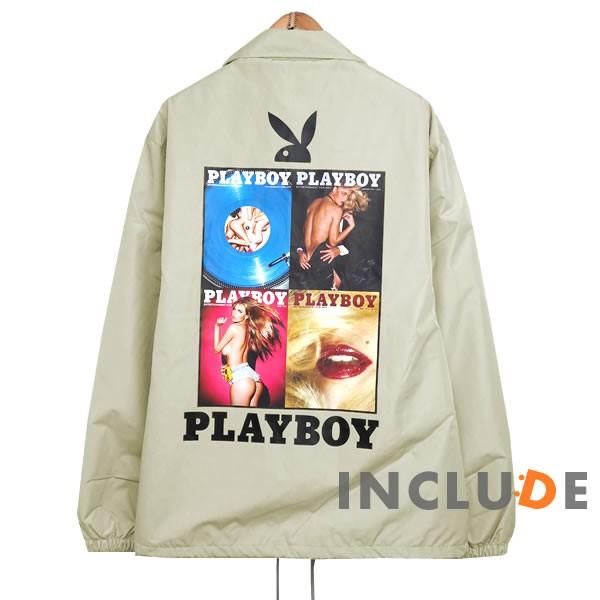 コーチジャケット PLAYBOY マガジンフォト レコード ガール バニー プレイボーイ 長袖 無地 コーチ ジャケット アクテ |  | 10