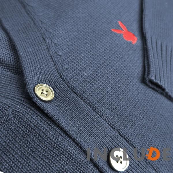 ５カラー ワンポイント PLAYBOY ニット カーディガン カレッジスタイル スクールセーター メンズ レディース ユニセック |  | 11