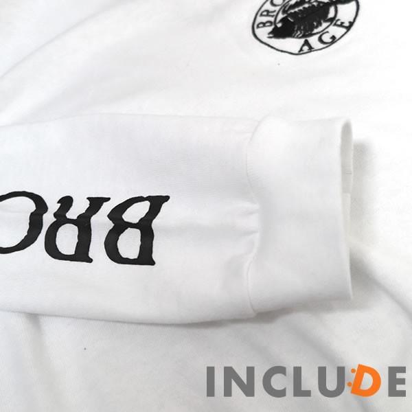 ロンT 袖ロゴ ブロンズエイジ 魚 フィッシュ 長袖 無地 ストリート スケーター サーフ ベニスビーチ レイ・フローレス メン |  | 05