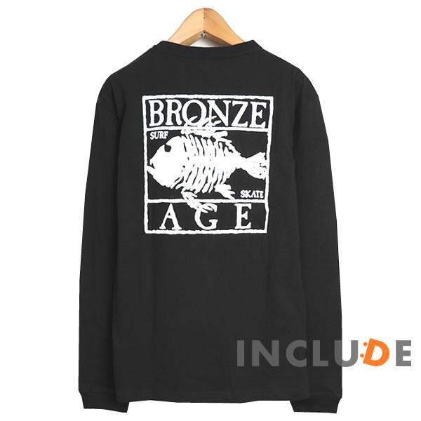 ロンT バックイラスト ブロンズエイジ 魚 フィッシュ 長袖 無地 ストリート スケーター サーフ ベニスビーチ レイ・フローレ |  | 02