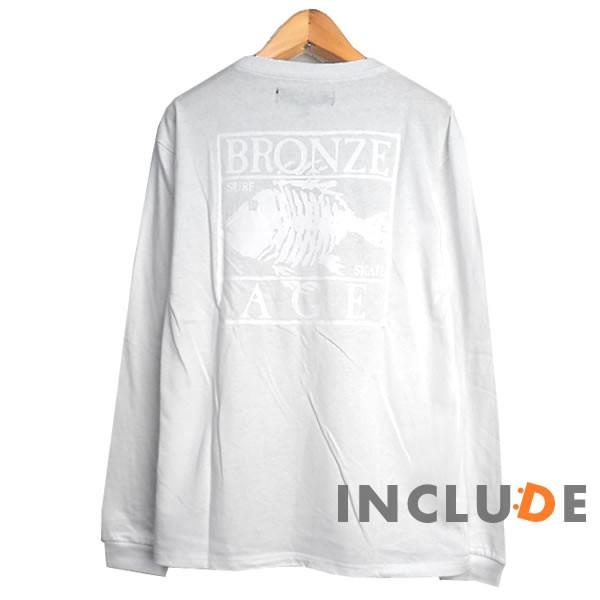 ロンT バックイラスト ブロンズエイジ 魚 フィッシュ 長袖 無地 ストリート スケーター サーフ ベニスビーチ レイ・フローレ |  | 04
