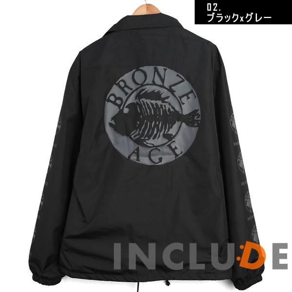 コーチジャケット ブロンズエイジ 魚 フィッシュ 長袖 無地 コーチ ジャケット スケートボード ベニスビーチ レイ・フローレス |  | 04