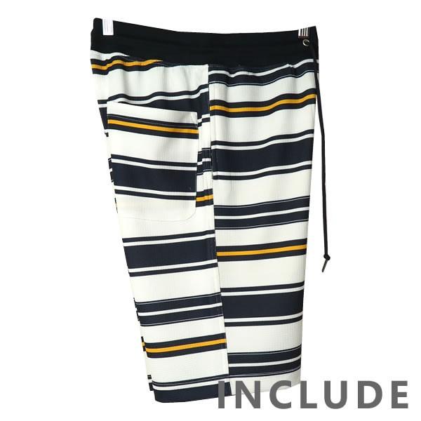 ハーフパンツ ショートパンツ 人気 短パン 膝上 カジュアル ジャカード ボーダー ウエストリブ ストリート系 スポーツ 部屋着 |  | 03
