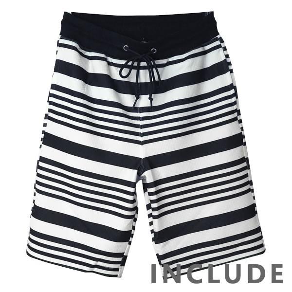 ハーフパンツ ショートパンツ 人気 短パン 膝上 カジュアル ジャカード ボーダー ウエストリブ ストリート系 スポーツ 部屋着 |  | 04