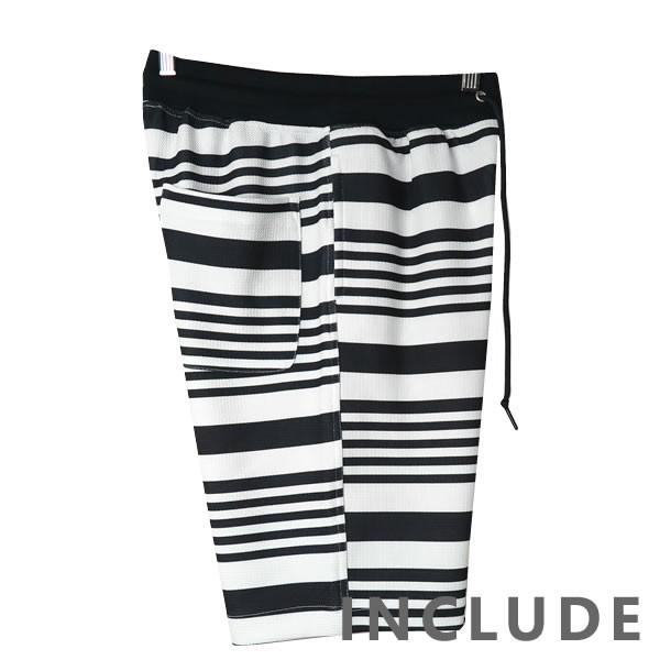 ハーフパンツ ショートパンツ 人気 短パン 膝上 カジュアル ジャカード ボーダー ウエストリブ ストリート系 スポーツ 部屋着 |  | 06