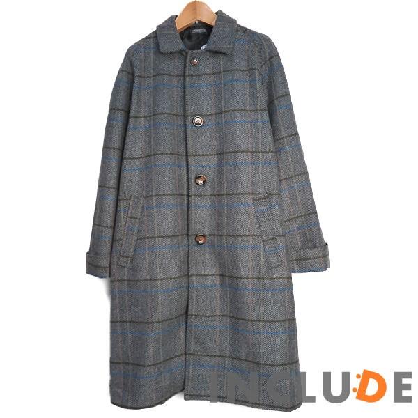 チェック コート ロング オーバーサイズ ビッグシルエット チェスターコート メンズコート メルトン ウール オーバーコート ビ |  | 04