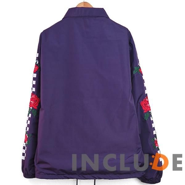 コーチジャケット バラ 薔薇 ローズ 刺繍 ロゴ プリント コーチ ブルゾン ジャケット ビッグサイズ 長袖 スケートボード |  | 04