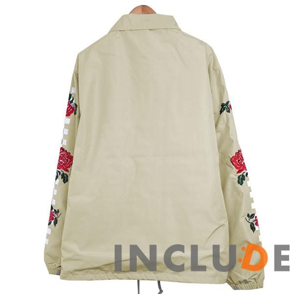 コーチジャケット バラ 薔薇 ローズ 刺繍 ロゴ プリント コーチ ブルゾン ジャケット ビッグサイズ 長袖 スケートボード |  | 06