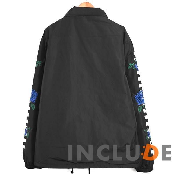 コーチジャケット バラ 薔薇 ローズ 刺繍 ロゴ プリント コーチ ブルゾン ジャケット ビッグサイズ 長袖 スケートボード |  | 08