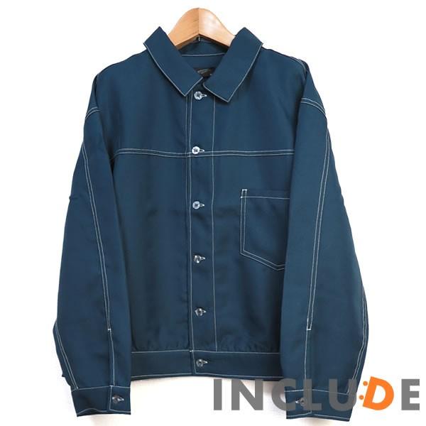 ビッグシルエット ショートステッチジャケット ブルゾン ジャケット ビッグサイズ ステッチワーク 長袖 Gジャン Gjan スケ |  | 06