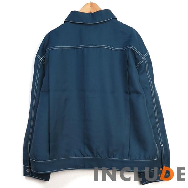 ビッグシルエット ショートステッチジャケット ブルゾン ジャケット ビッグサイズ ステッチワーク 長袖 Gジャン Gjan スケ |  | 07