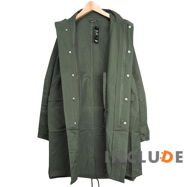 ミリタリーコート 薄手 ワイドシルエット モッズコート ロングコート メンズ ロング丈 ビジネス カジュアル フード トレンド |  | 02