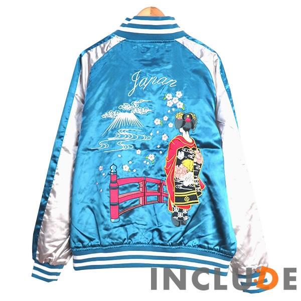 スカジャン 舞子 メンズ ブルゾン MA-1 刺繍 和柄 和柄刺繍 横須賀ファッション 京風 サテンジャケット ベースボールジャ |  | 04