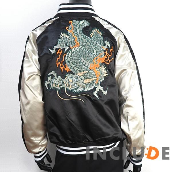 スカジャン 龍 メンズ ブルゾン MA-1 刺繍 和柄 和柄刺繍 横須賀ファッション 京風 サテンジャケット ベースボールジャケ |  | 07