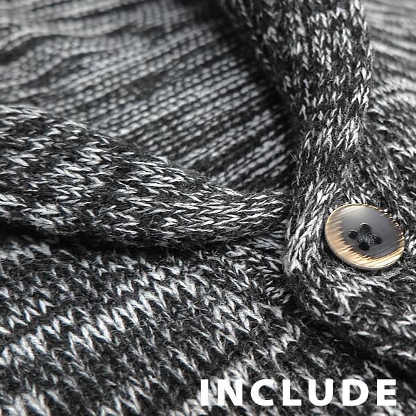 ニット ショールカラー カーデ ショール襟 カーディガン ショールニット ケーブル編みニット 長袖 メンズ 秋冬 |  | 19