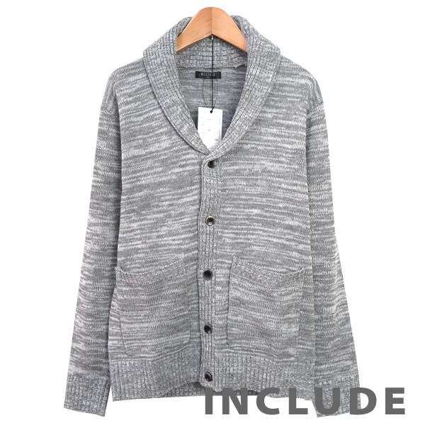 ニット ショールカラー カーデ ショール襟 カーディガン ショールニット ケーブル編みニット 長袖 メンズ 秋冬 |  | 09