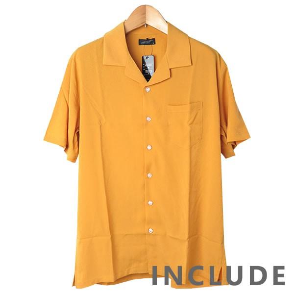 半袖シャツ 開襟シャツ 無地 オープンカラー 夏服 夏 ワイドシルエット ワイドシャツ 韓国ファッション メンズ |  | 15
