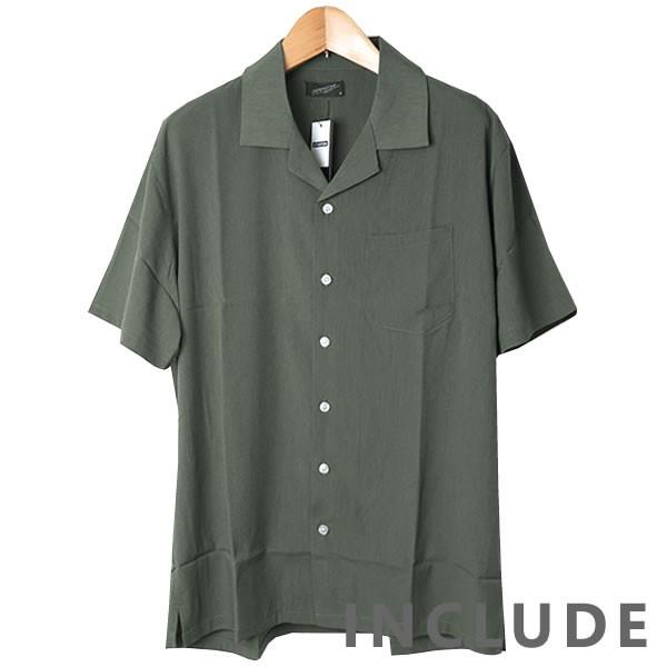 半袖シャツ 開襟シャツ 無地 オープンカラー 夏服 夏 ワイドシルエット ワイドシャツ 韓国ファッション メンズ |  | 09