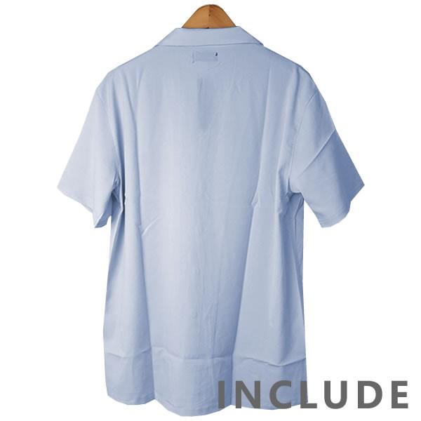 半袖シャツ 開襟シャツ 無地 オープンカラー 夏服 夏 ワイドシルエット ワイドシャツ 韓国ファッション メンズ |  | 16