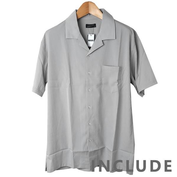 半袖シャツ 開襟シャツ 無地 オープンカラー 夏服 夏 ワイドシルエット ワイドシャツ 韓国ファッション メンズ |  | 06