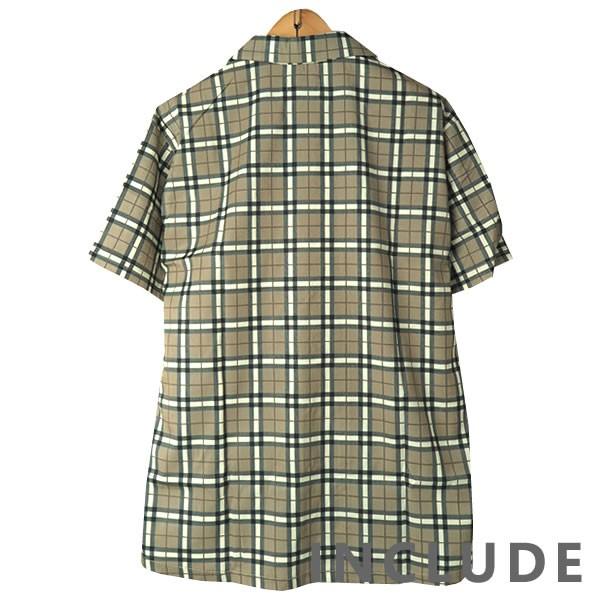 半袖シャツ 開襟シャツ チェック ストライプ オープンカラー マルチストライプ 夏服 夏 ワイドシルエット ワイドシャツ 韓国フ |  | 02