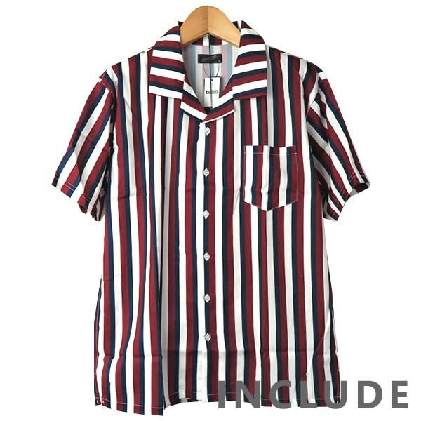 半袖シャツ 開襟シャツ チェック ストライプ オープンカラー マルチストライプ 夏服 夏 ワイドシルエット ワイドシャツ 韓国フ |  | 07