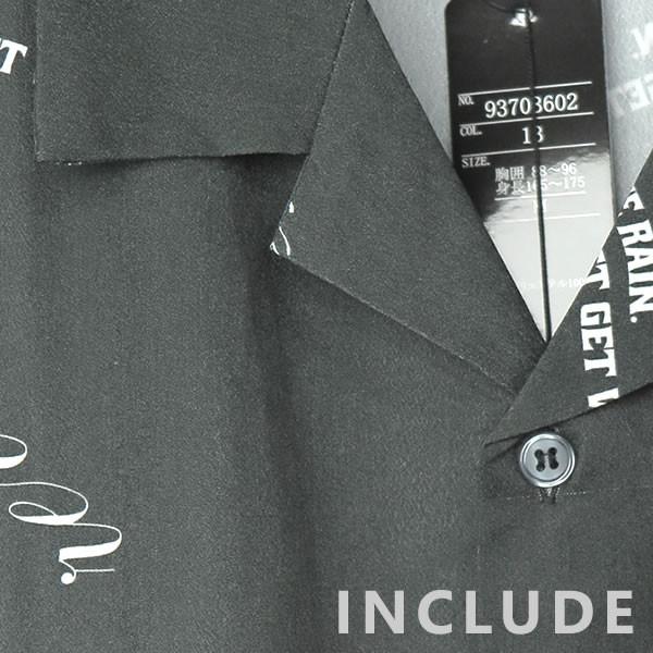 半袖シャツ 開襟シャツ ロゴ文字 クロスプリント オープンカラー サイン 夏服 夏 ワイドシルエット ワイドシャツ 韓国ファッシ |  | 12