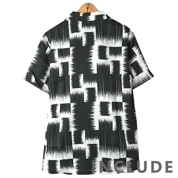 半袖シャツ 開襟シャツ ロゴ文字 クロスプリント オープンカラー サイン 夏服 夏 ワイドシルエット ワイドシャツ 韓国ファッシ |  | 17