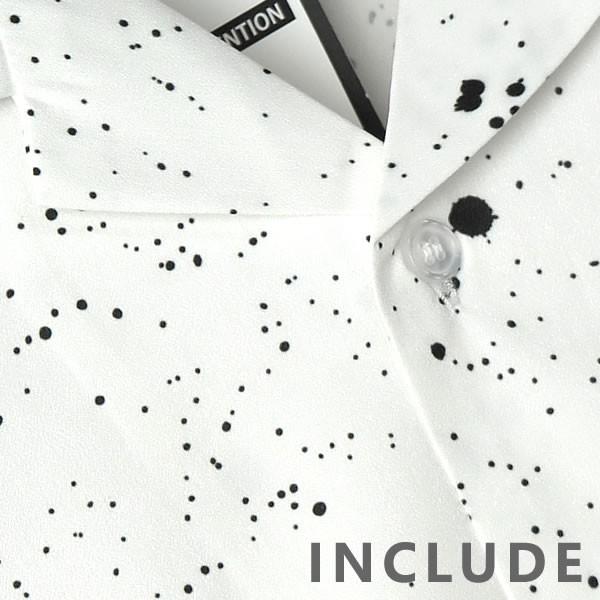 半袖シャツ 開襟シャツ ロゴ文字 クロスプリント オープンカラー サイン 夏服 夏 ワイドシルエット ワイドシャツ 韓国ファッシ |  | 03