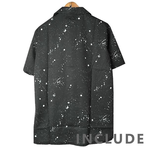 半袖シャツ 開襟シャツ ロゴ文字 クロスプリント オープンカラー サイン 夏服 夏 ワイドシルエット ワイドシャツ 韓国ファッシ |  | 05