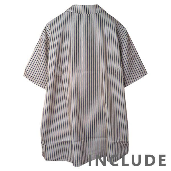 半袖シャツ 開襟シャツ ストライプ ピンストライプ オープンカラー サイン 夏服 夏 ワイドシルエット ワイドシャツ 韓国ファッ |  | 13