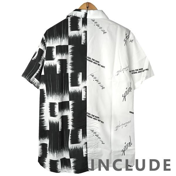 半袖シャツ 開襟シャツ アシンメトリー アシメ チェック ストライプ ロゴ 文字 ペンキ 刷毛 オープンカラー マルチストライプ |  | 11